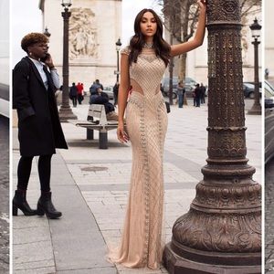 Katriane Beaded Gown - L